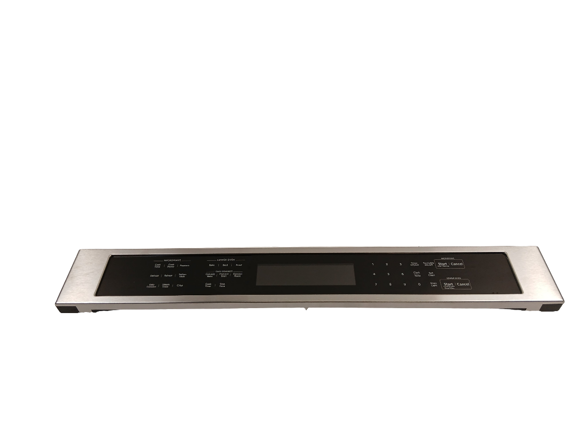 W11093254 stainless range control panel by XPart Supply stainless steel oven control with digital display and touch buttons