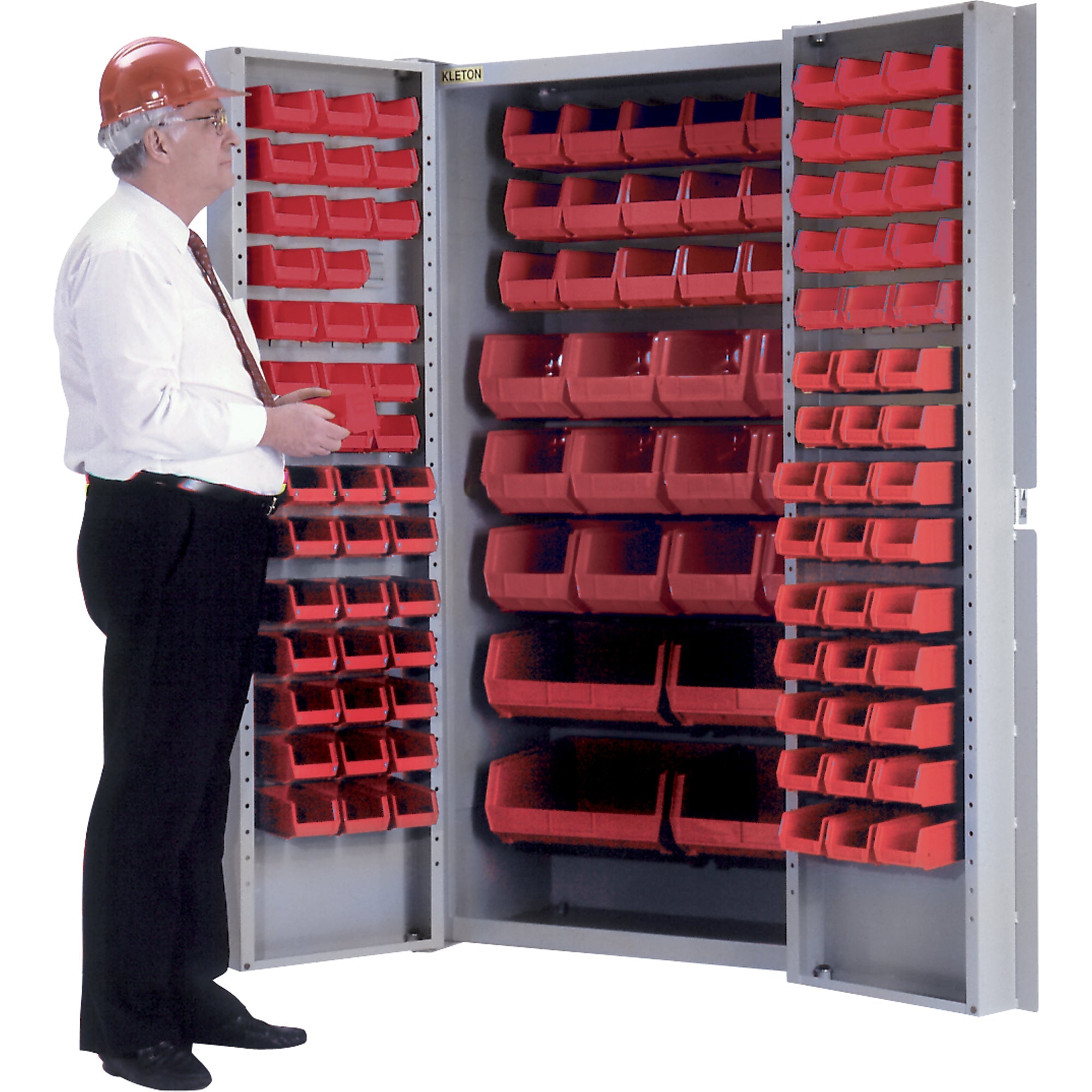 Deep-Door Combination Cabinet, 38" W x 24" D x 72" H, 36 Shelves