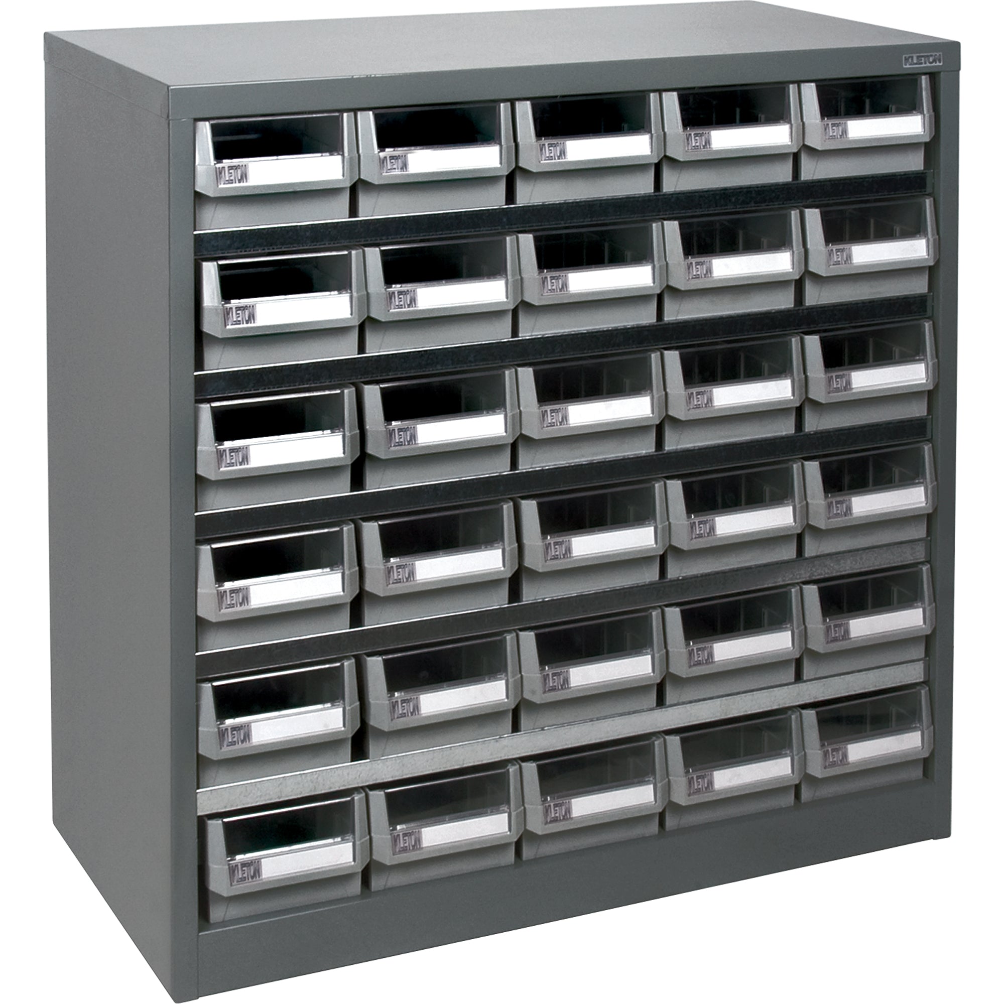 KPC-HD Heavy-Duty Parts Cabinet, Galvanized Steel, 30 Drawers, 34-3/5" x 15-7/10" x 34-3/5", Grey