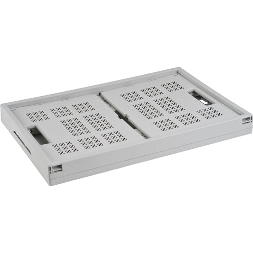 Collapsible Container, 21" L x 14" W x 10.5" H, Grey