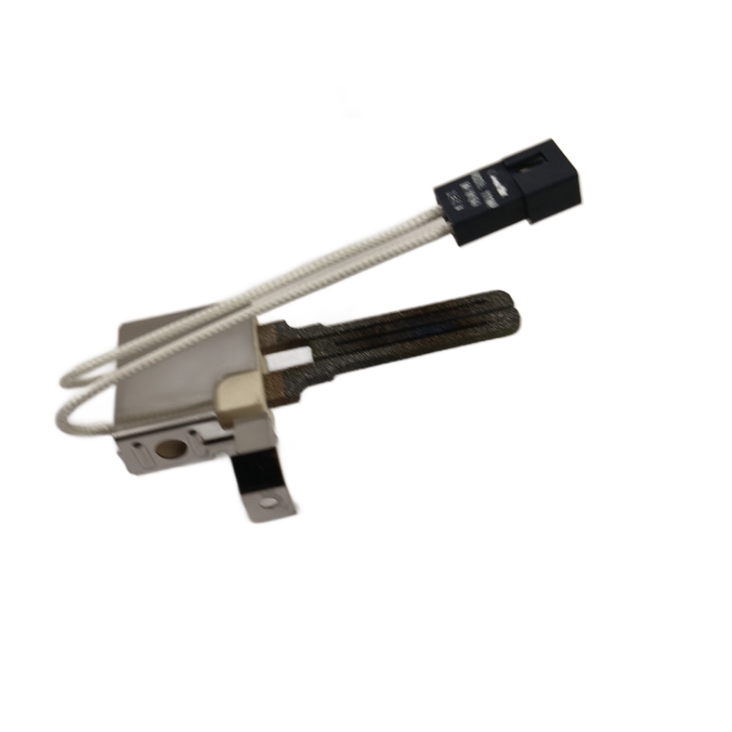 D510184P gas dryer ignitor replacement part with metal bracket and white wire connector by XPart Supply