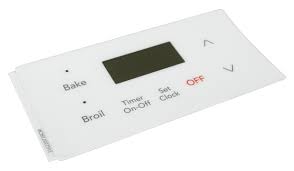 316220728 Range Oven Control Overlay, White