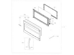 DE94-02416Z Microwave Door Assembly