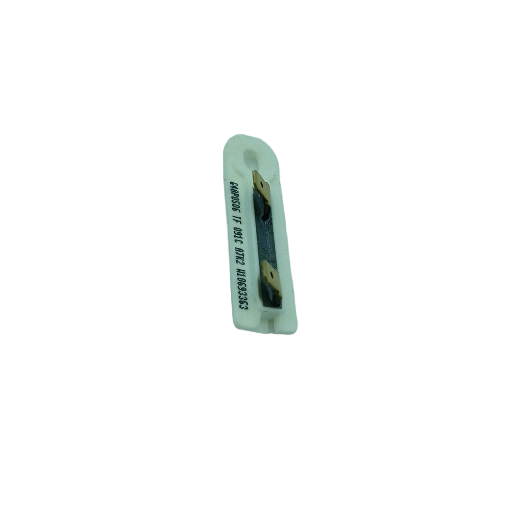 White XPart Supply electrical fuse with metal connectors for circuit protection