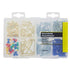 Hillman household assortment kit for home repairs clear organizer with picture hooks thumbtacks nails anchors