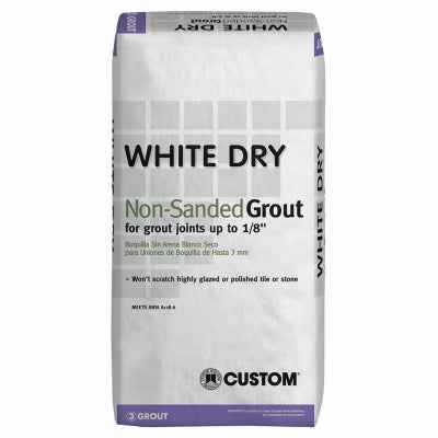 Custom Building Products White Dry Indoor and Outdoor White Non-Sanded Grout 25 lb
