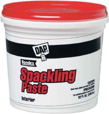 DAP Bondex Ready to Use White Spackling Paste 1 qt. (Pack of 6)