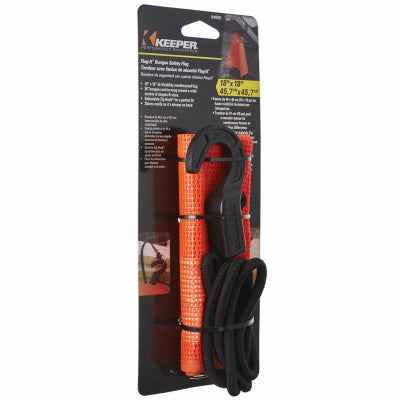 Keeper Flag-It Orange Bungee Flag 18 in. L x 0.25 in. 1 pk
