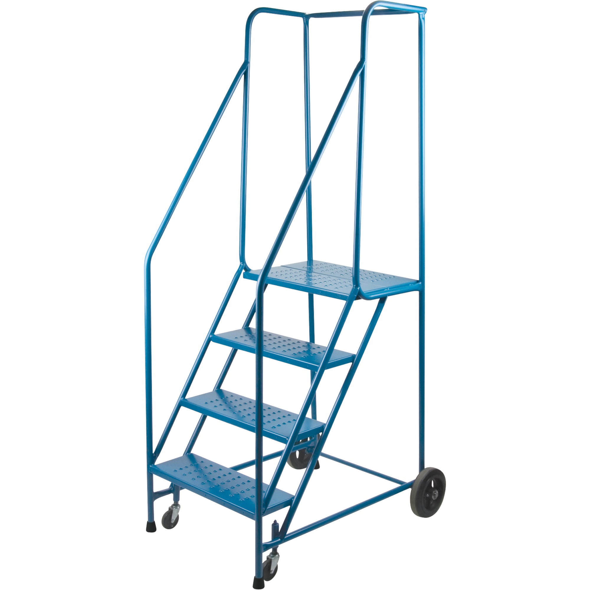 CSA-Certified Rolling Step Ladder, 4 Steps, 22" Step Width, 37" Platform Height, Steel