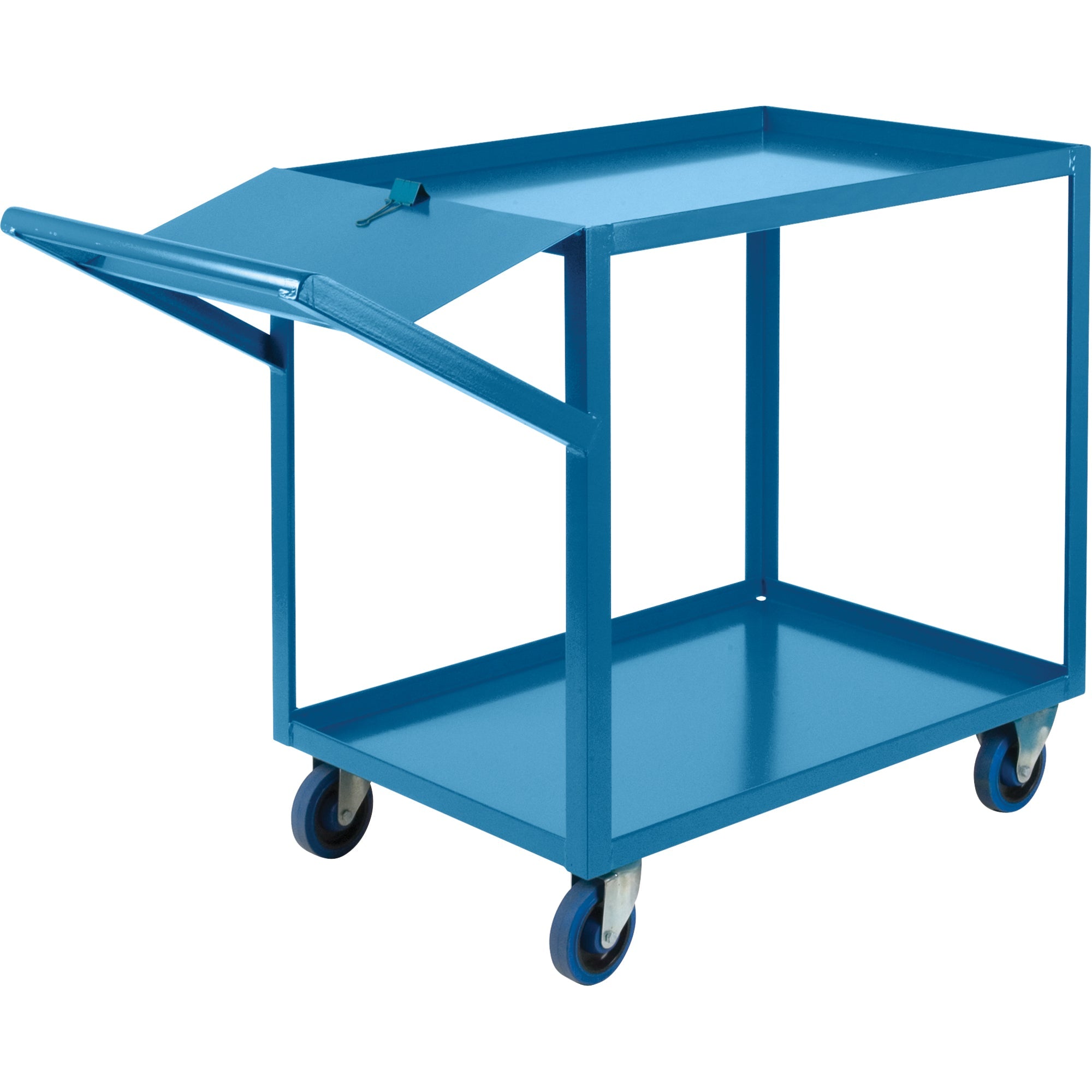 Order Picking Carts, 36" H x 24" W x 64" D, 2 Shelves, 1200 lbs. Capacity