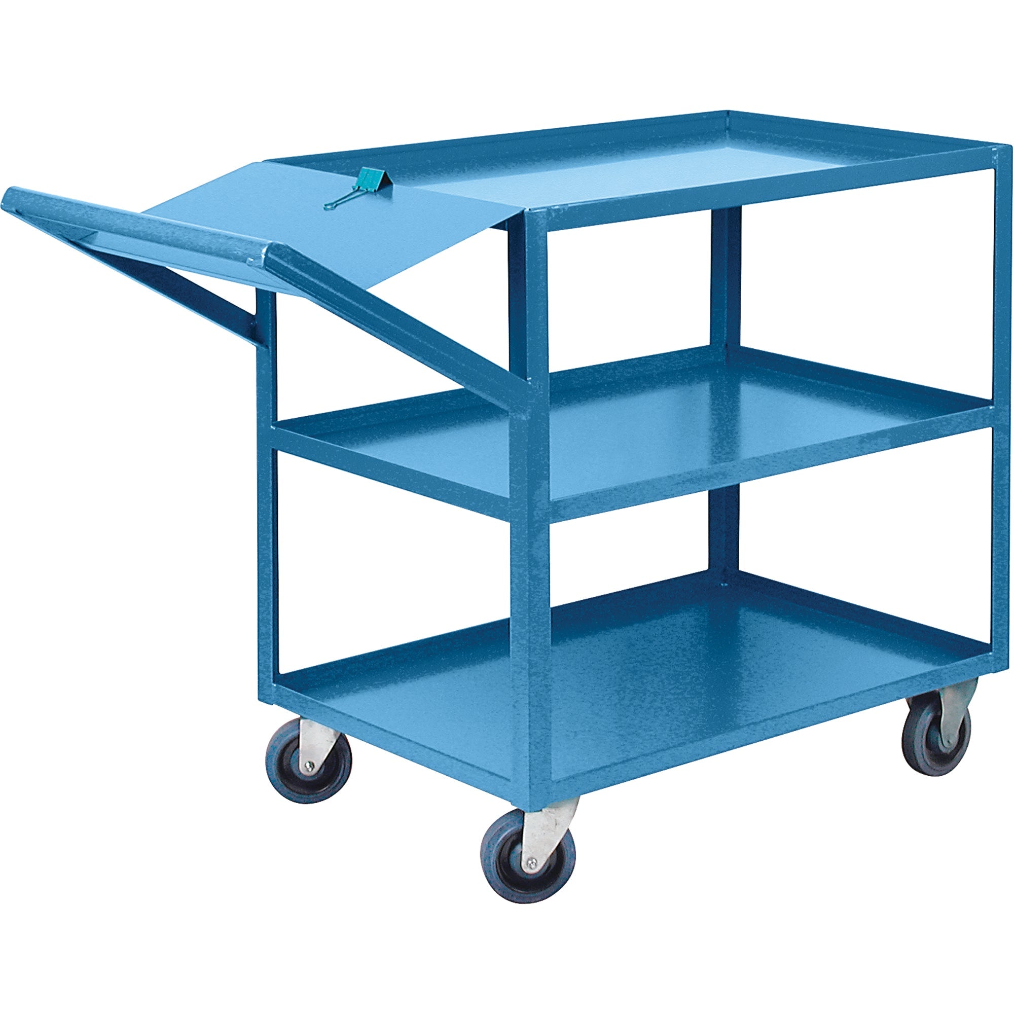 Order Picking Carts, 36" H x 24" W x 52" D, 3 Shelves, 1200 lbs. Capacity