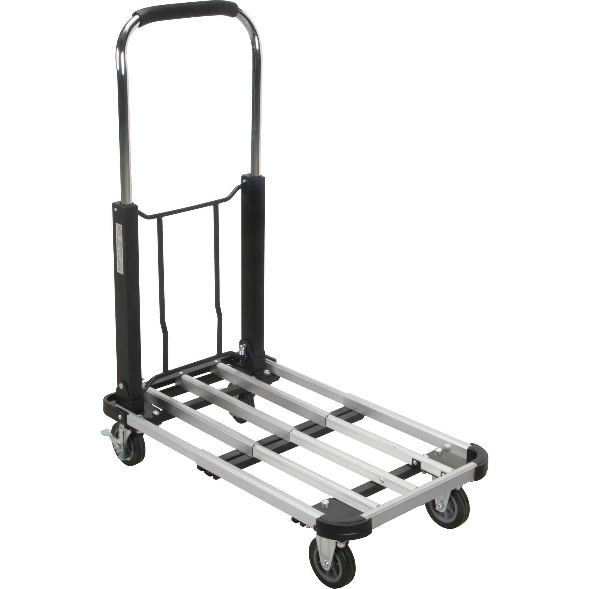 Foldable Platform Trucks, Aluminum, 300 lbs., 28" L x 16" W, 32" High