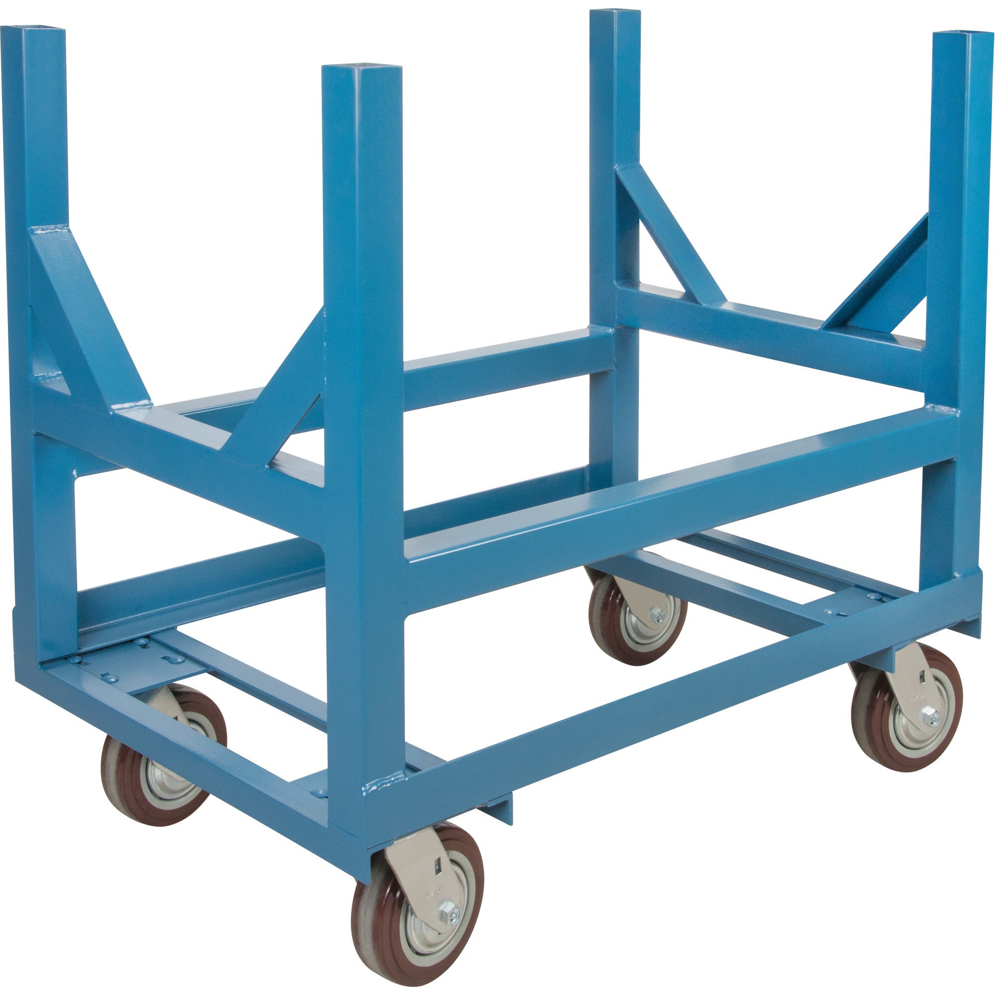 Pipe & Bar Cradle Truck, 36" L x 24" W x 34" H, 2500 lbs. Capacity, Polyurethane Wheels