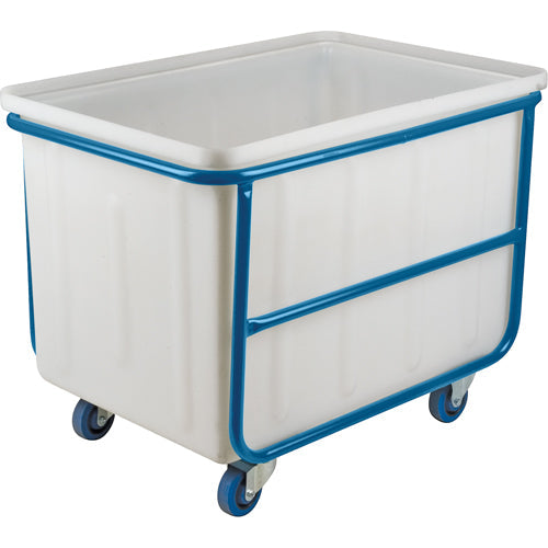 Straight Wall Box Truck, White Polyethylene, 46" L x 28" W x 31" H, 14 cu. ft. Volume, 1000 lbs. Capacity