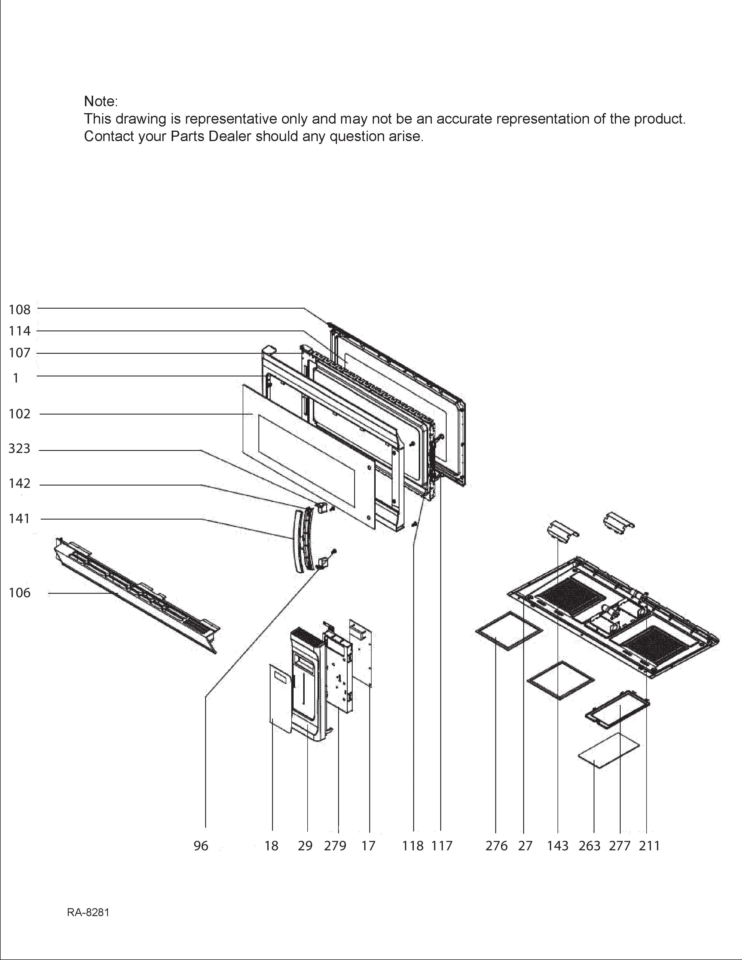 WG02A03487 Microwave Door Hook Spring - XPart Supply Ltd.