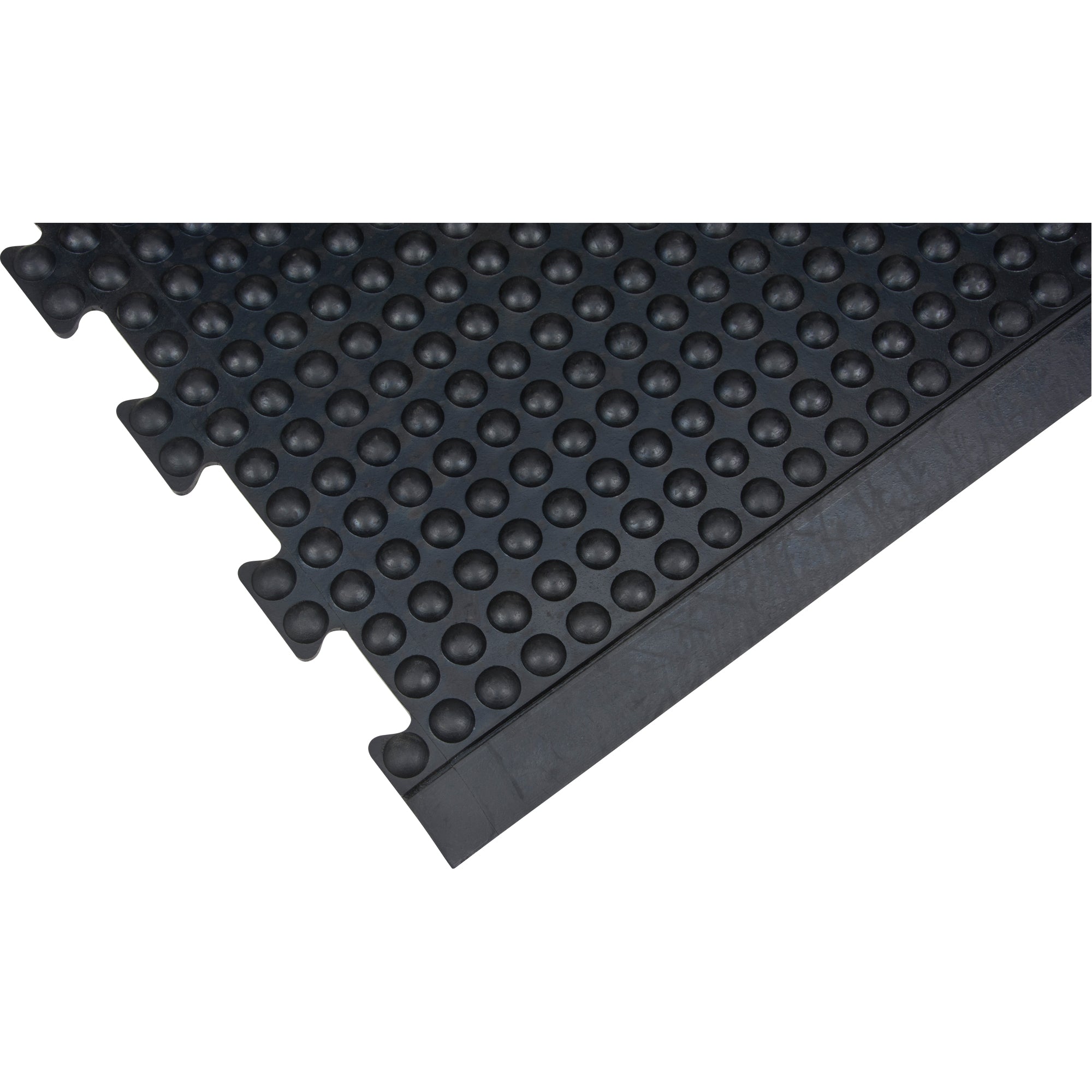 Anti-Fatigue Dome Matting, Bubbled, 3' x 4' x 1/2", Black, Rubber