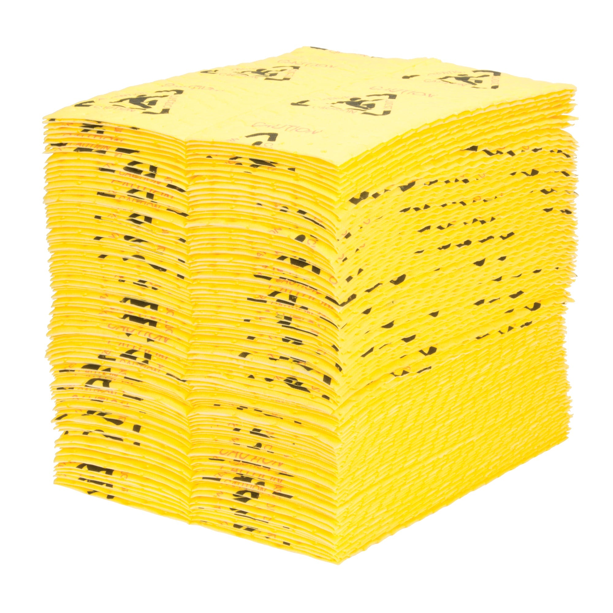 Caution Pads - High Visibility Absorbents, Universal, 15" x 18", 24.4 gal. Absorbancy