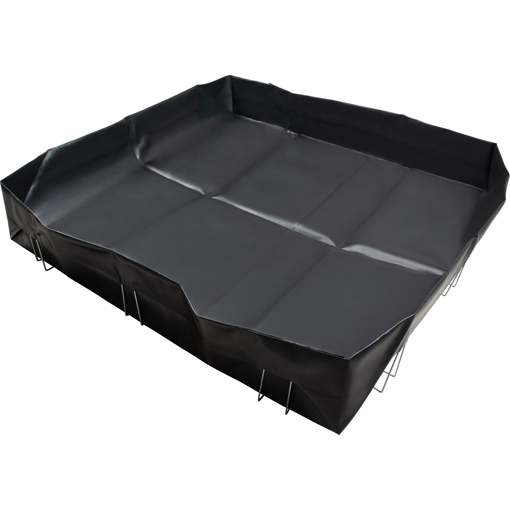 Wire Bracket Berm, 748 US gal. Capacity, 10' W x 10' L x 12" H, L-Bracket