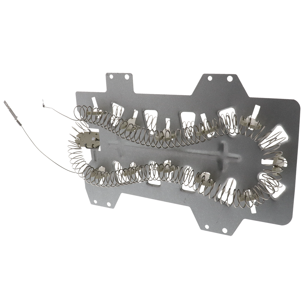 WP35001247 dryer heating element replacement with coiled wire mounted on metal plate