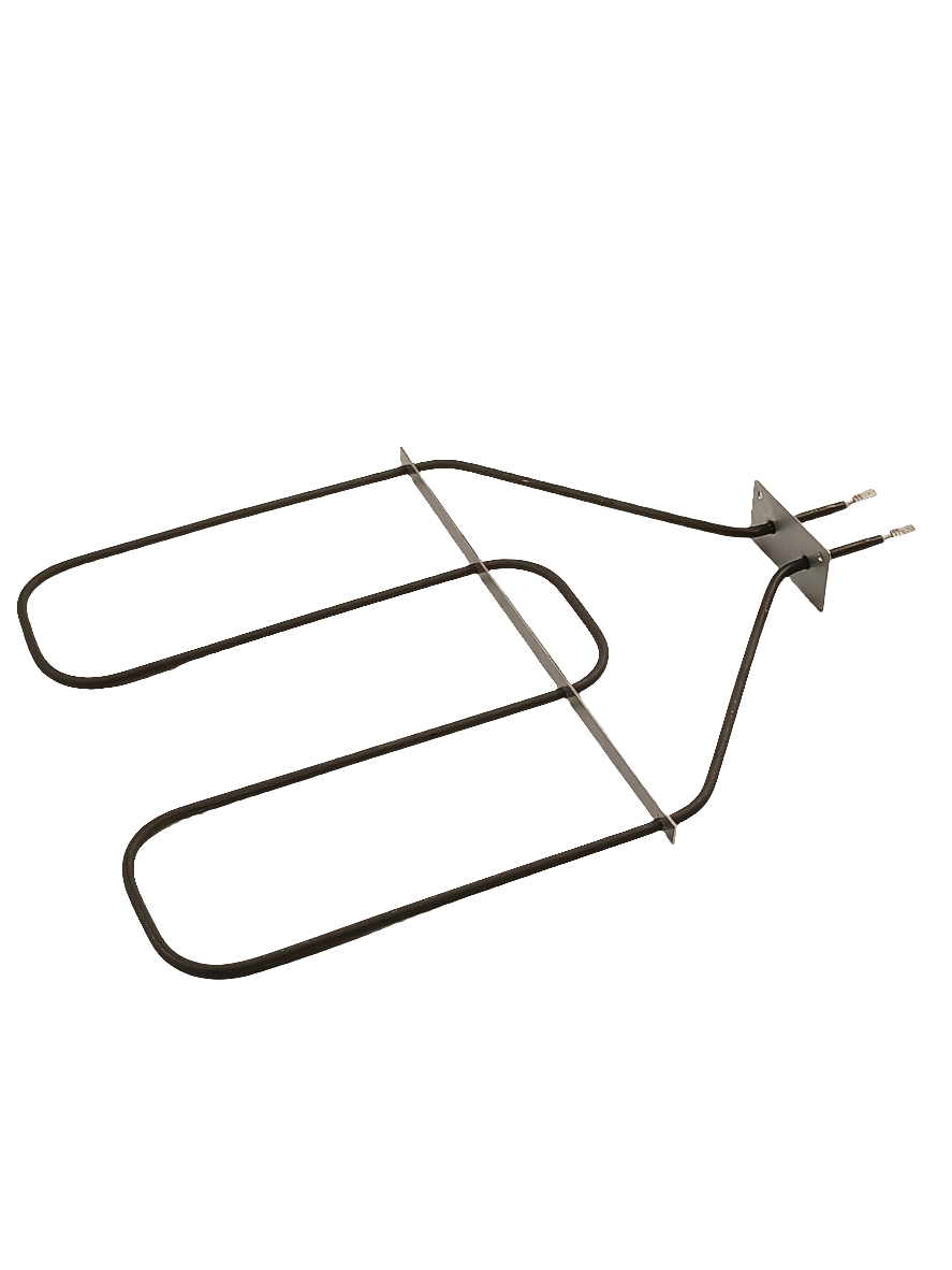 WS01F11295 broil element for oven from XPart Supply with metal frame and dual connectors