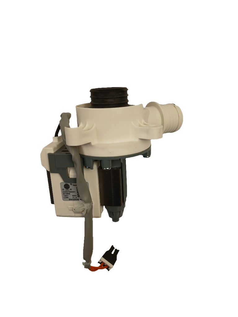 XPart Supply WW01F02056 washing machine pump replacement part in white and gray