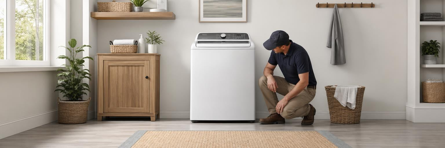 GE MLV34FGTWB01 Washer Shaking, Vibrating, or Making Unusual Noise: Safe Checks and Replacement Parts - XPart Supply
