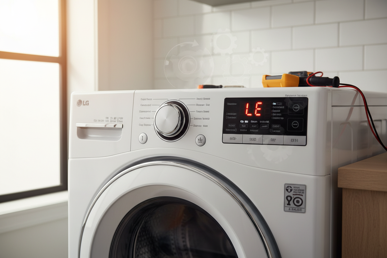 LG Washer LE Error Code – Motor Lock Error Fix