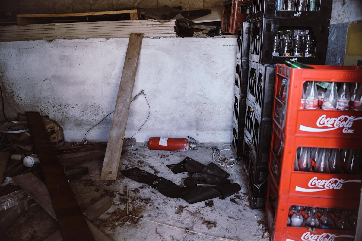 red and black power tool