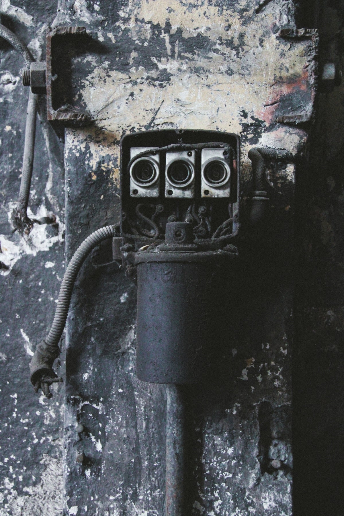 a machine on the wall