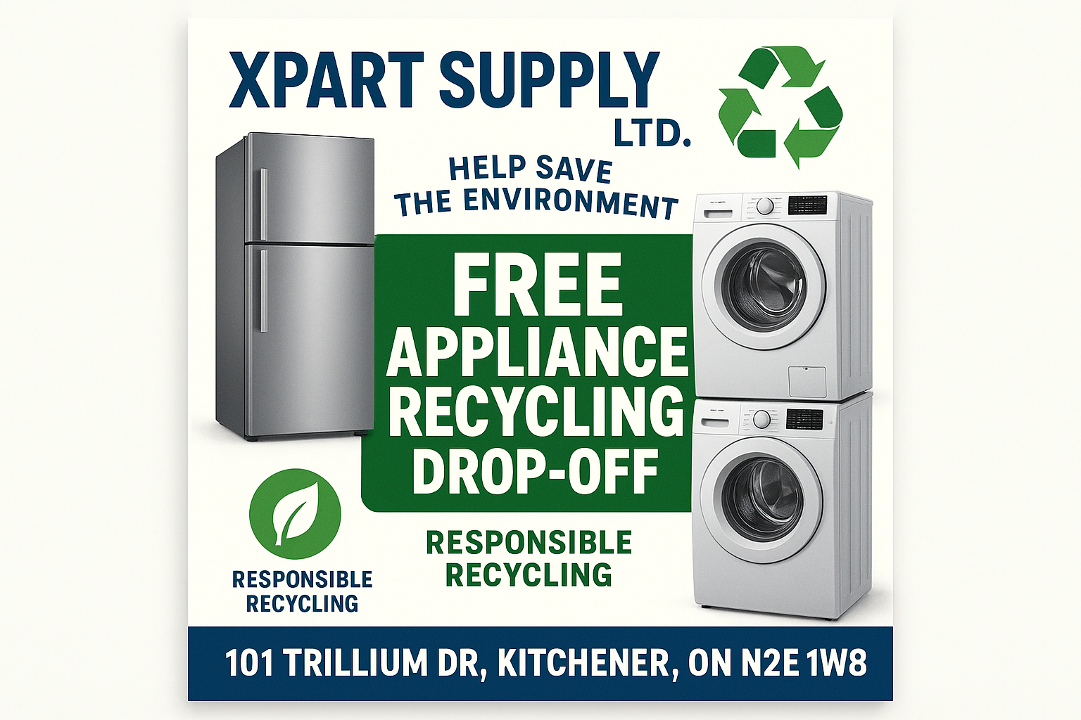 ♻️ Home Appliance Recycling Drop Off Kitchener Waterloo