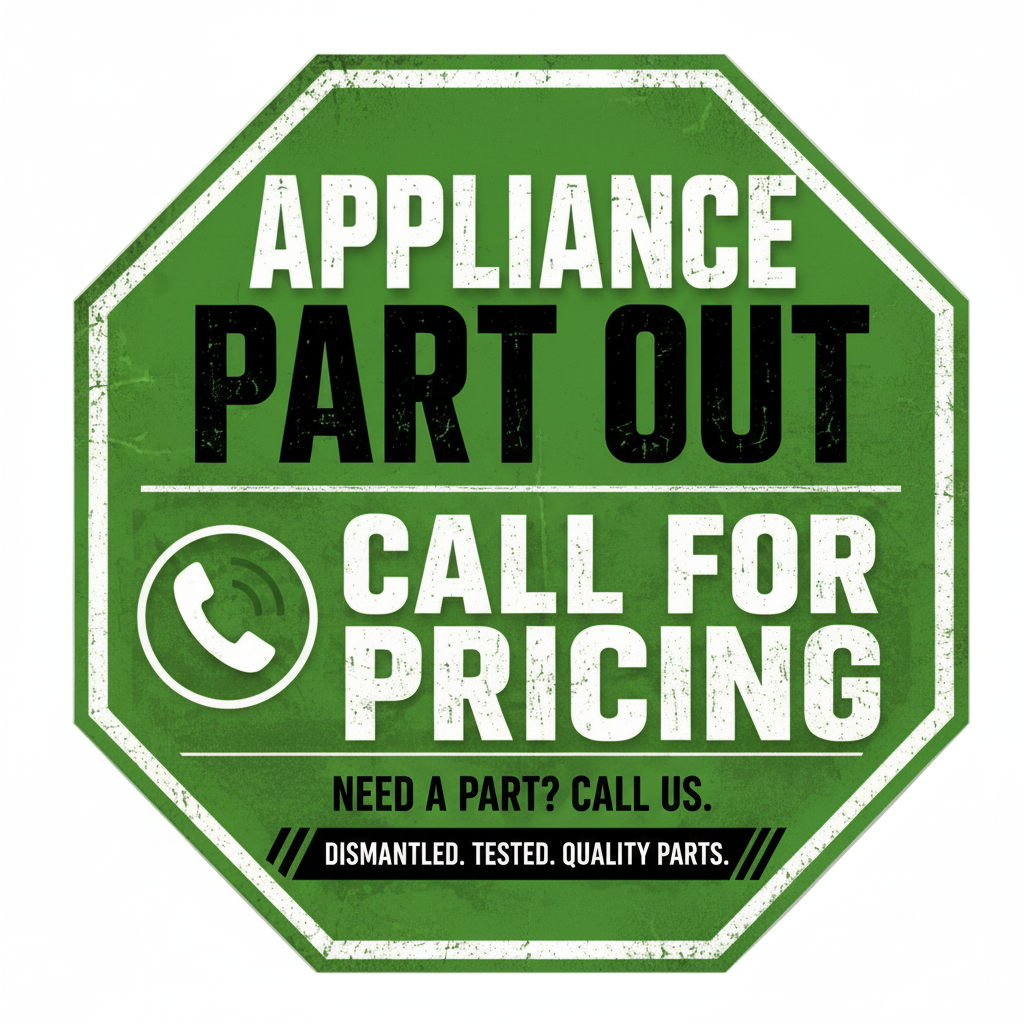 Appliance Part Out Sign — Green