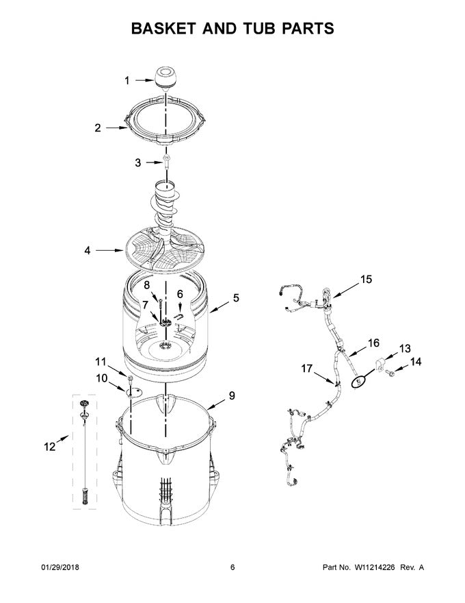 W11161960 WASHER AGITATOR - Appliance Genie