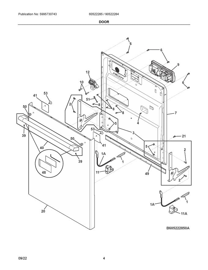 5304525218 Dishwasher Door Latch Assembly - XPart Supply