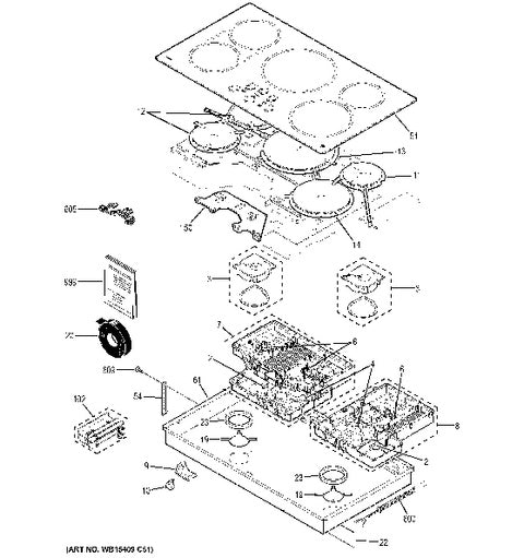 WG02F11845 Oven Main Top Glass And Frame - XPart Supply Ltd.