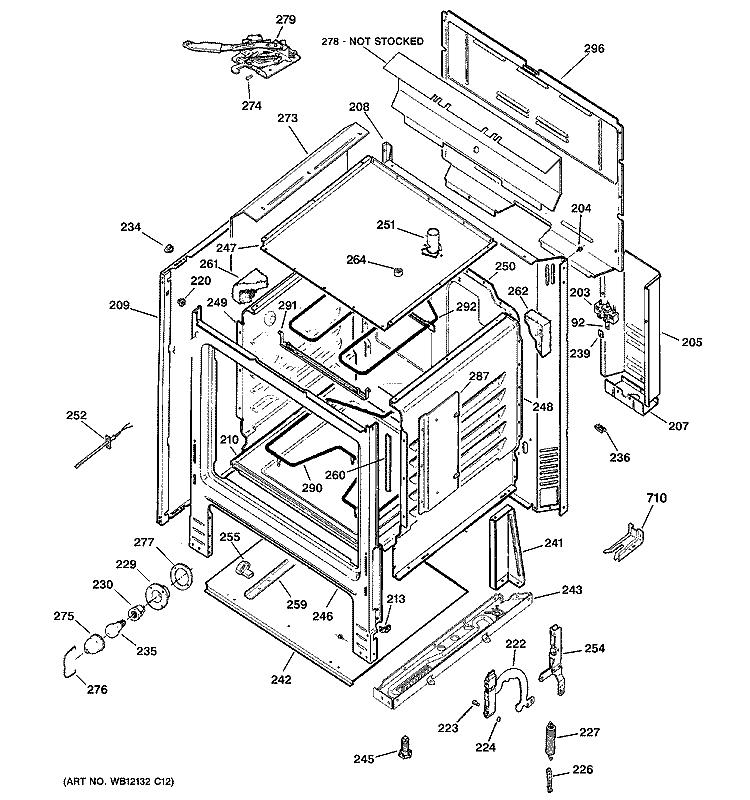 GE Range Oven Bake Element WS01F02247 (Replaces WB44K10005)