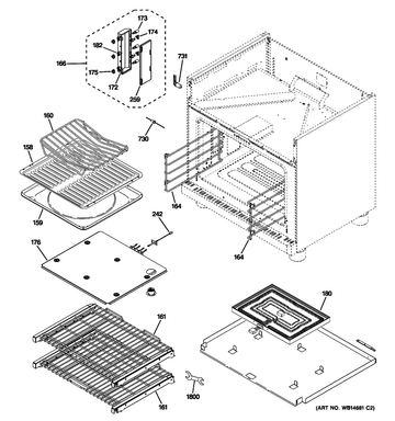 WS01L06949 Rack Convection Roast, Monogram, Replaces WB48K10020, 164D7635P001 – Superseded by WB48K10020