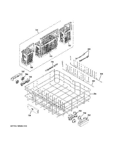 WG04L05376 Dishrack Upper Rack System - XPart Supply