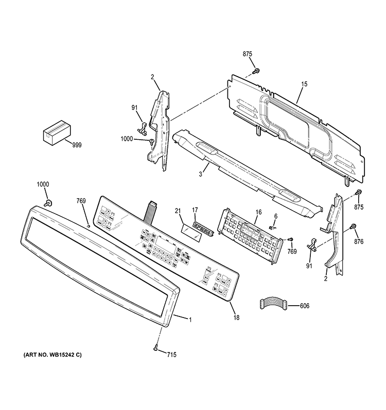 WG02F10035 Oven UI Control Assembly - XPart Supply Ltd.