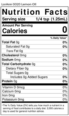 Lemon Oil Natural - Food Grade Essential Oils 1 oz., 16 oz., 1 Gallon - Ships Free Within Canada on Orders Above CAD $199