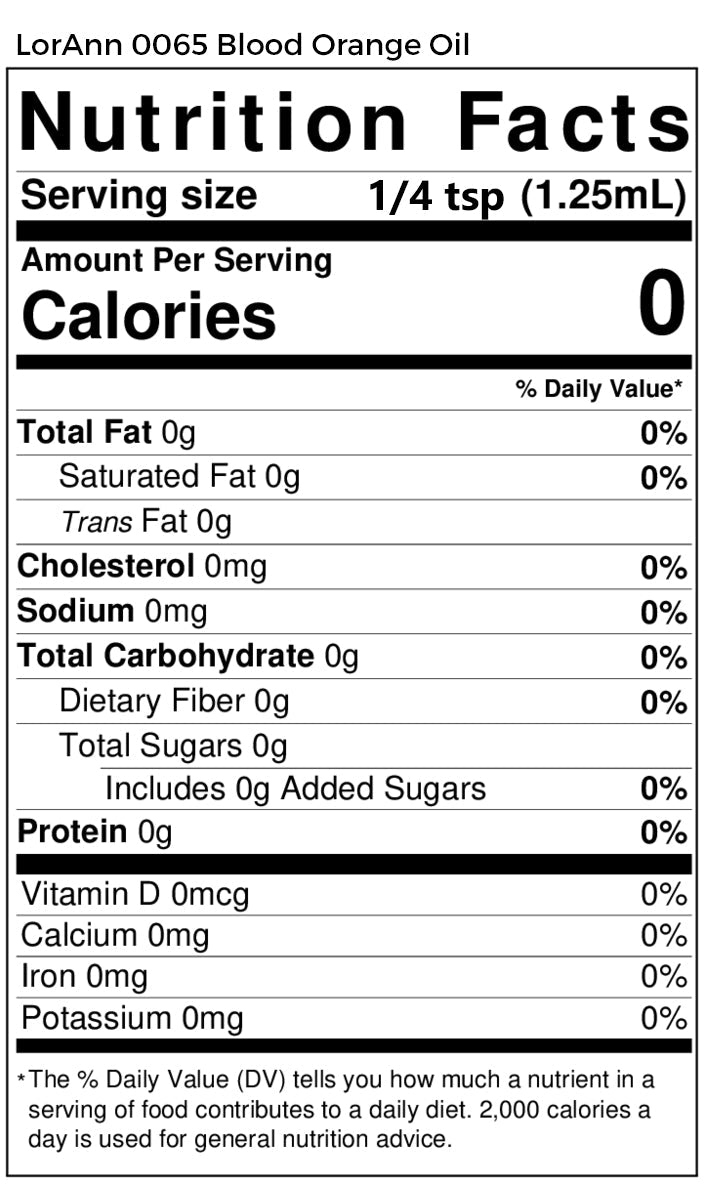 'REDUCED TO CLEAR' Blood Orange Oil Natural - Food Grade Essential Oils 16 oz. - Ships Free Within Canada on Orders Above CAD $199