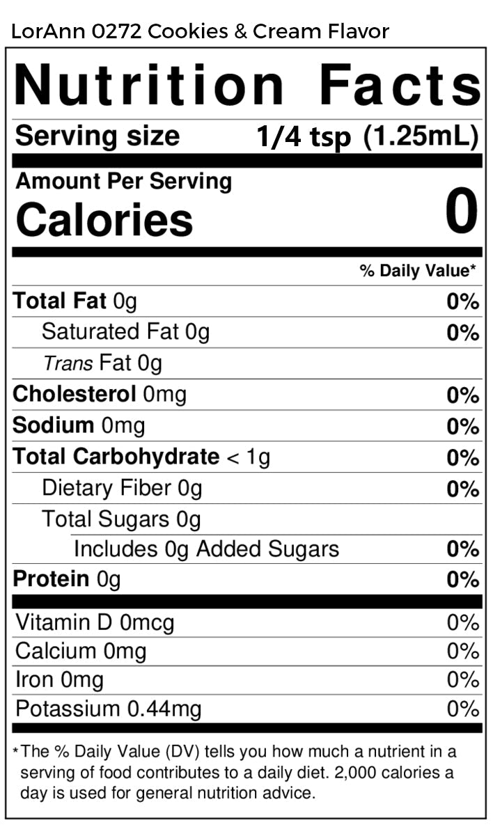 Cookies and Cream Flavoring - Super Strength Flavor 1 oz., 16 oz., 1 Gallon, 5 Gallons - Ships Free Within Canada on Orders Above CAD $199