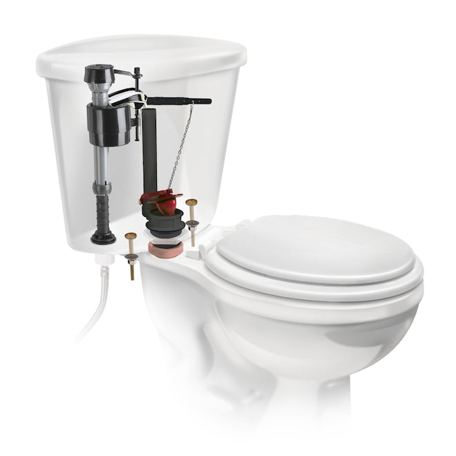 Fluidmaster 400AKRP10 Complete Toilet Repair Kit - Fill Valve, Flush Valve, Flapper & Hardware
