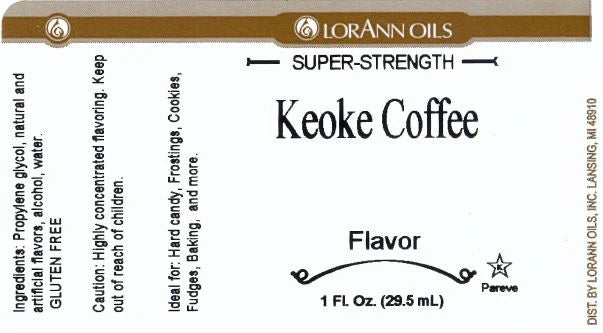 Keoke Coffee Kahlua Flavoring - Super Strength Flavor 1 oz., 16 oz., 1 Gallon, 5 Gallon - Ships Free Within Canada on Orders Above CAD $199