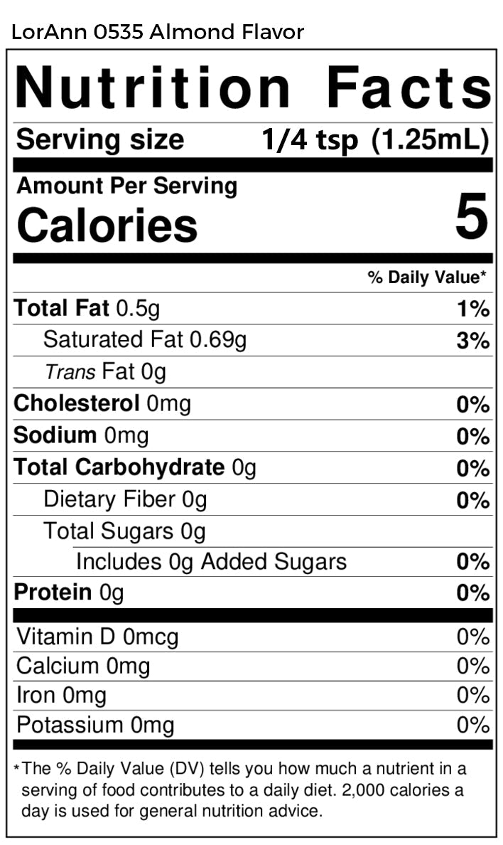 Almond Flavoring - Super Strength Flavor 1 oz., 16 oz., 1 Gallon, 5 Gallons - Ships Free Within Canada on Orders Above CAD $199
