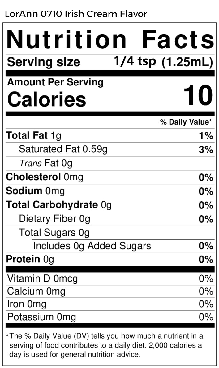 Irish Cream Flavoring - Super Strength Flavor 1 oz., 16 oz., 1 Gallon, 5 Gallons - Ships Free Within Canada on Orders Above CAD $199