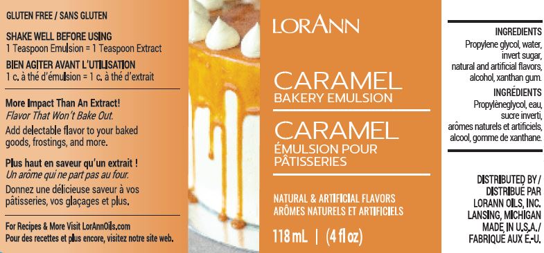 Caramel Bakery Emulsion - 4 oz. - 16 oz. - 1 Gallon - 5 Gallons - Bakery Emulsions Canada - Ships Free Within Canada on Orders Above CAD $199