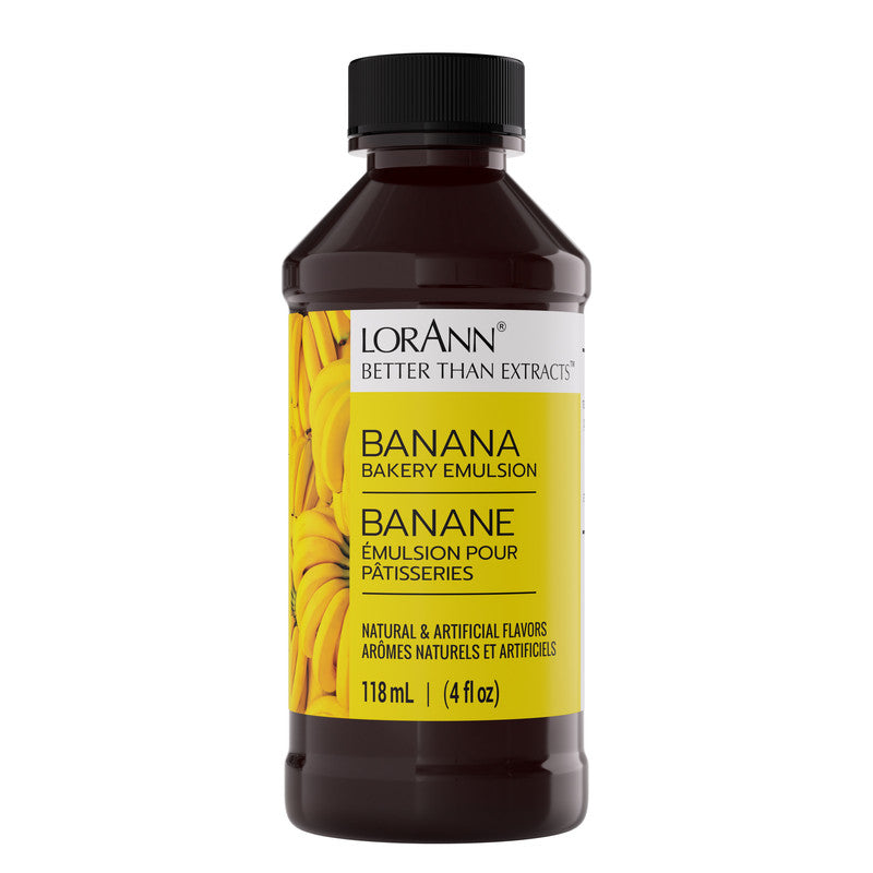Banana Bakery Emulsion - 4 oz. - 16 oz., 1 Gallon, 5 Gallons - Bakery Emulsions Canada - Ships Free Within Canada on Orders Above CAD $199