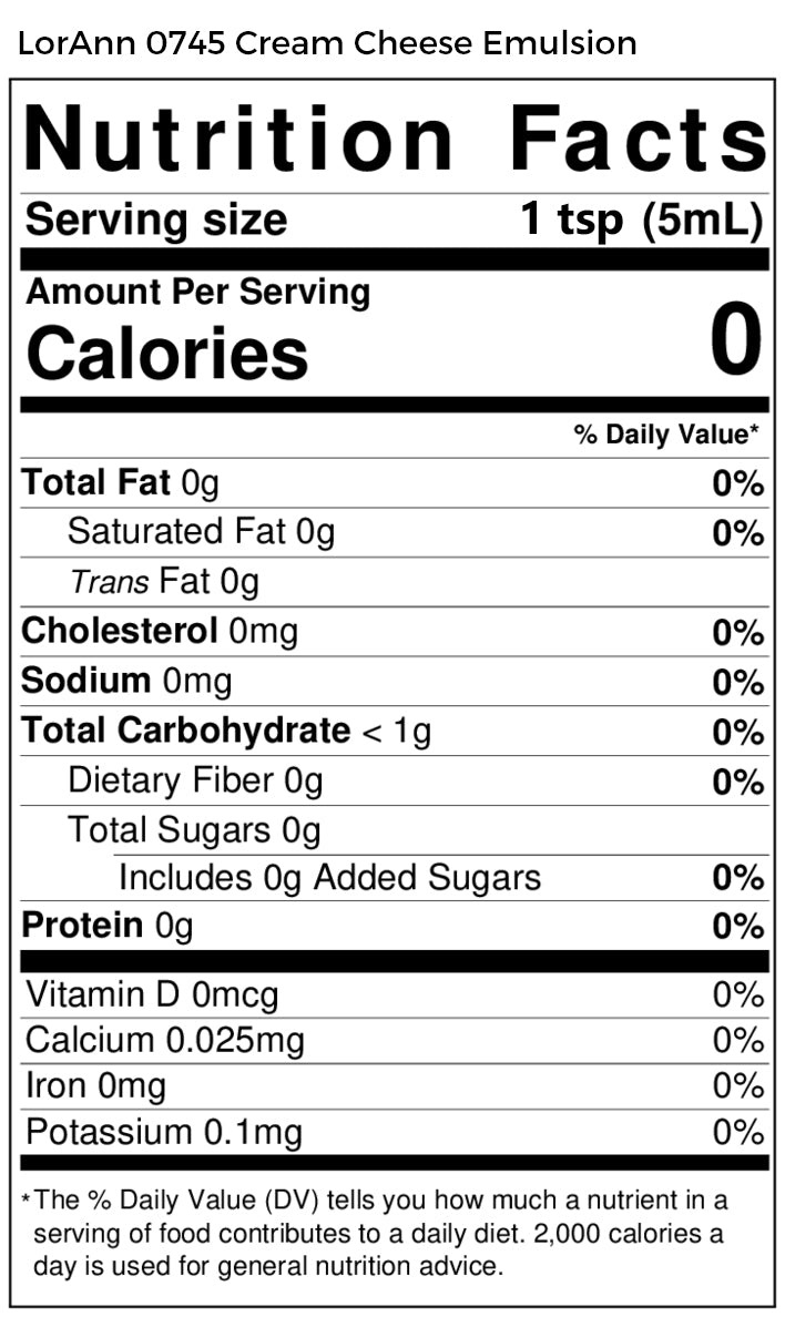 Cream Cheese Bakery Emulsion - 4 oz. - 16 oz. - 1 Gallon - 5 Gallons - Ships Free Within Canada on Orders Above CAD $199