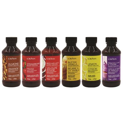 Baker's Dream Emulsion Variety Pack - 6 x 4 oz. - Bakery Emulsions Canada - Ships Free Within Canada on Orders Above CAD $199