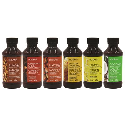 Baker's Choice Emulsion Variety Pack - 6 x 4 oz. - Bakery Emulsions Canada - Ships Free Within Canada on Orders Above CAD $199